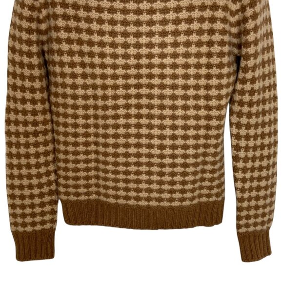 Loro Piana Mens Turtleneck Sweater It 48 US M Tan Cream Cashmere - Picture 12 of 13